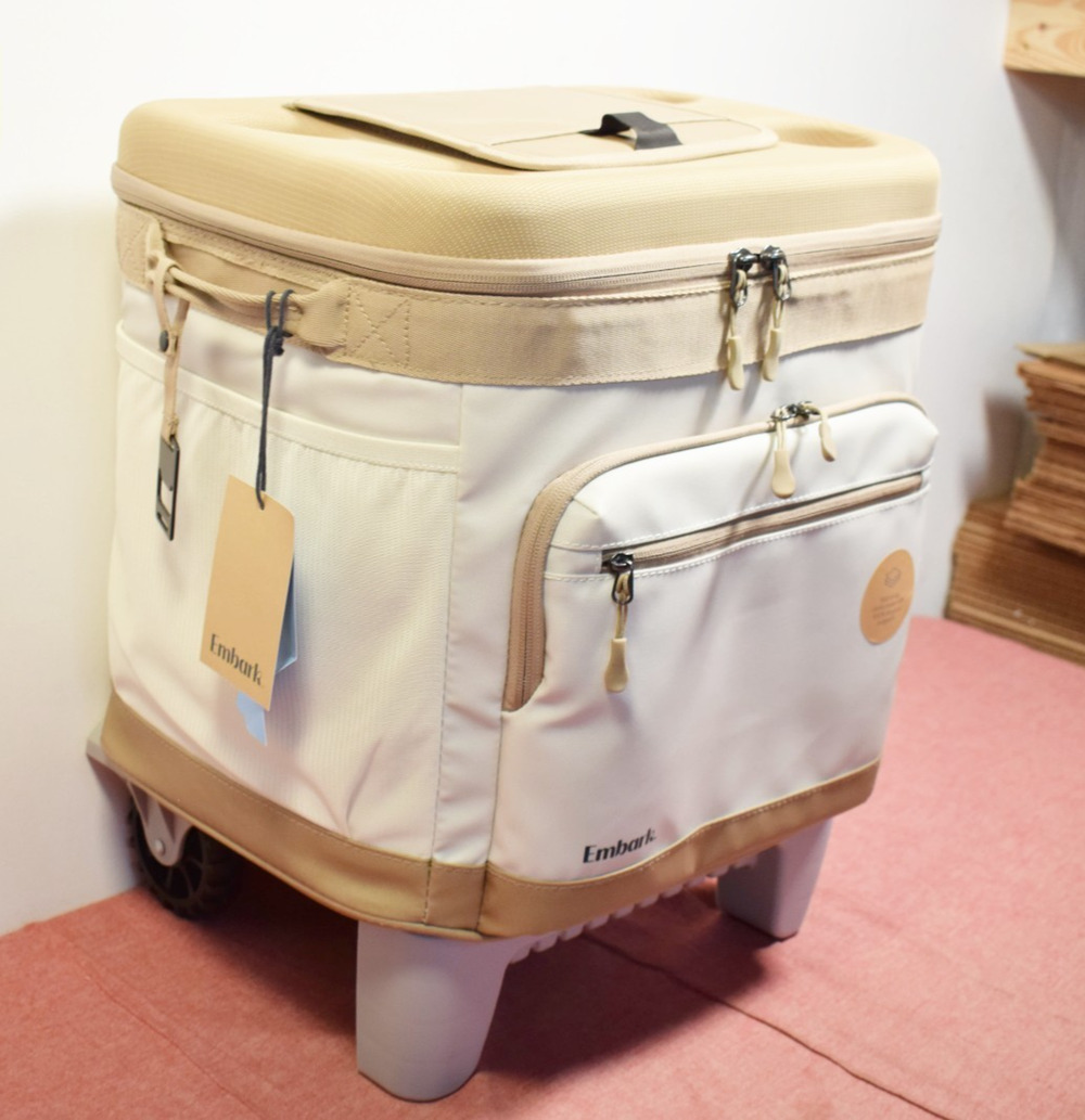 Embark Soft Sided 26qt Roller Cooler Tan